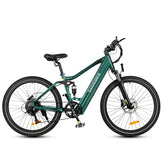 SAMEBIKE XD26-II Electric Bike - 750W Motor 48V14AH Battery 45KM Range Hydraulic Disc Brakes - Green